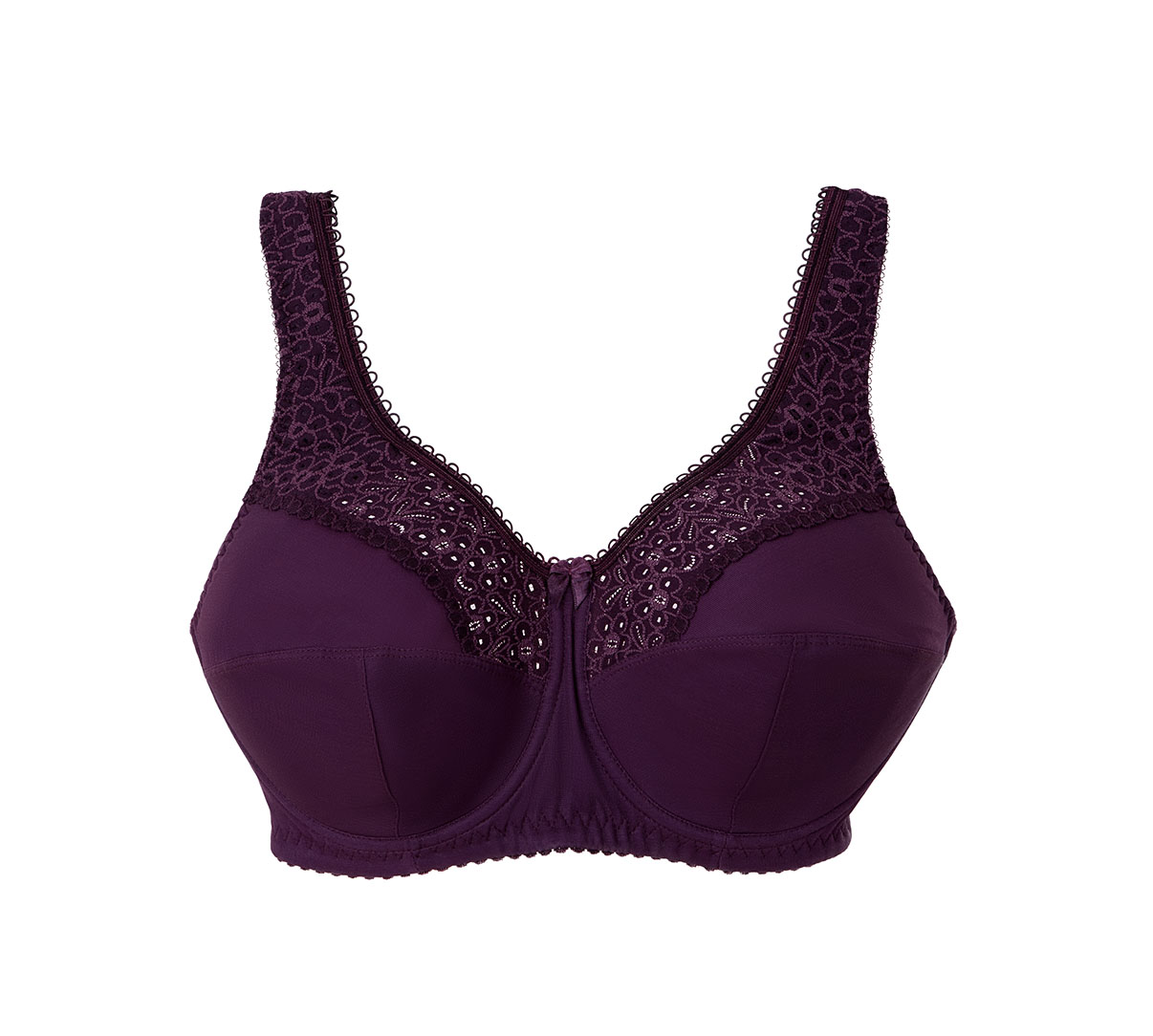 Ms Pomelo etta plum bra main image